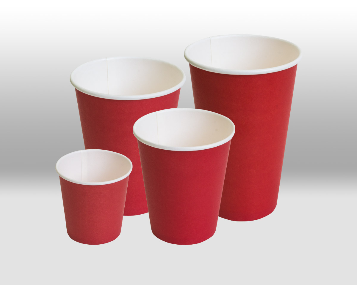Red paper cups  Papperskopp